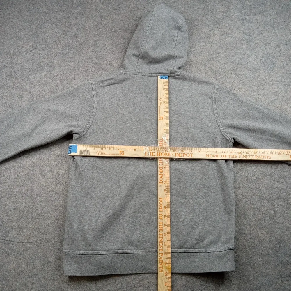 Nike Hoodie Mens Medium Gray Sweatshirt‎ Volt Swoosh Pullover Fleece Drawstring